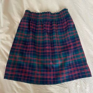 J. Crew Plaid Mini Skirt Size 0